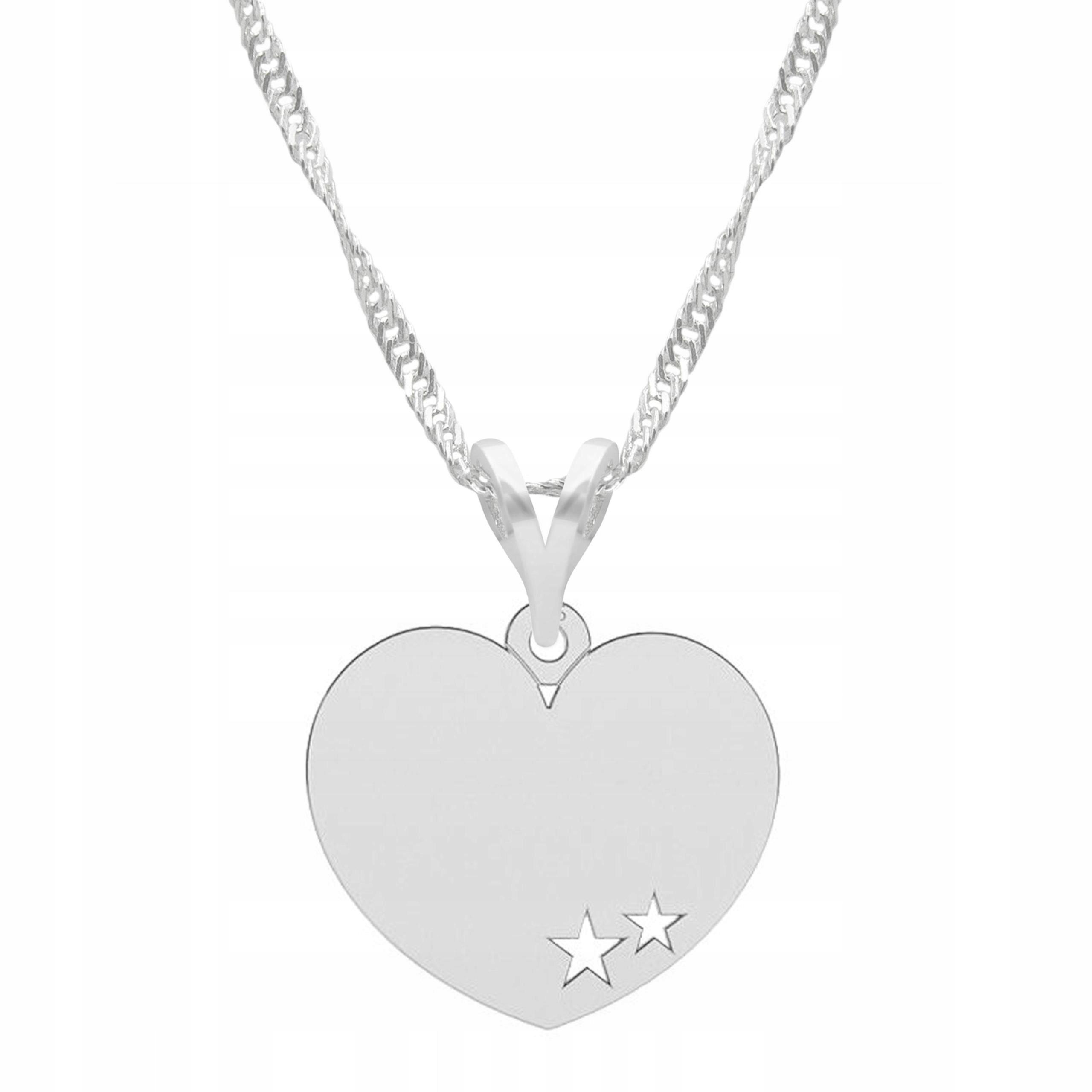 Náhrdelník Stříbrné srdce Srdíčko Tvar Láska Srdce Láska Stříbro 925