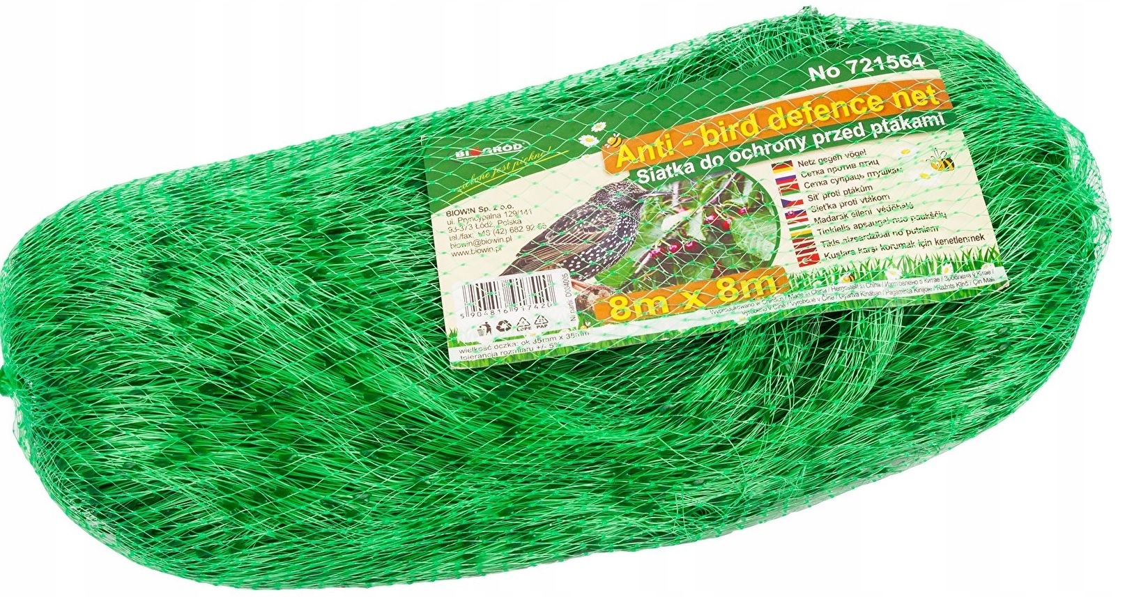 

Siatka Ochronna Przeciw Ptakom Na Ptaki 8 X 8 M