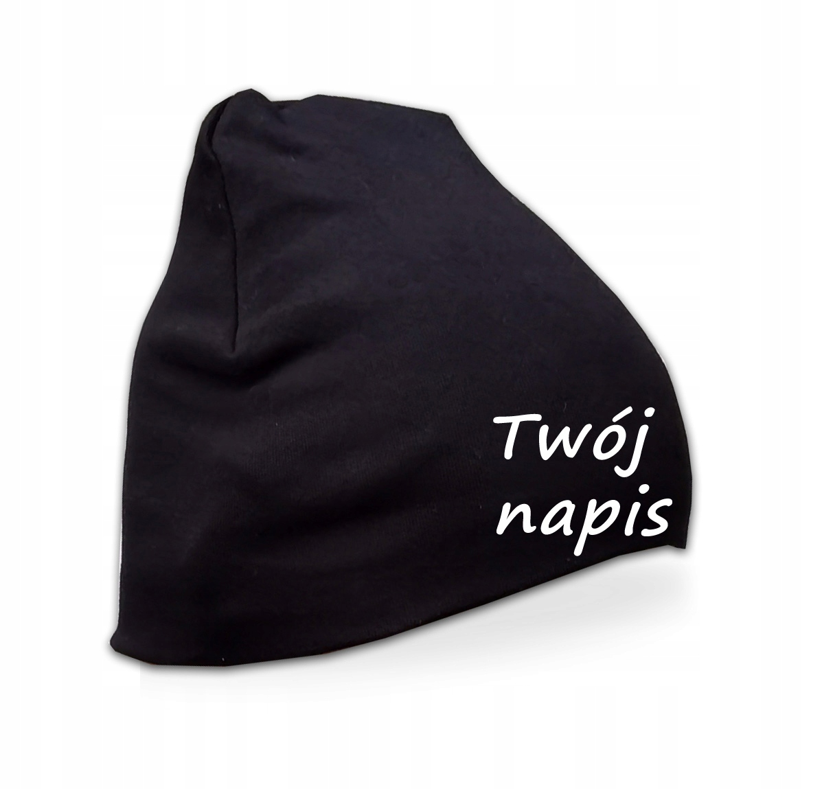 

Czapki z Twoim napisem czarna bawełniana 10 sztuk