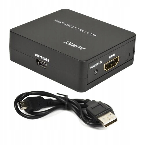 Rozdzielacz HDMI AUKEY HA-H01 1x2-Port HDMI 1.3b Mini