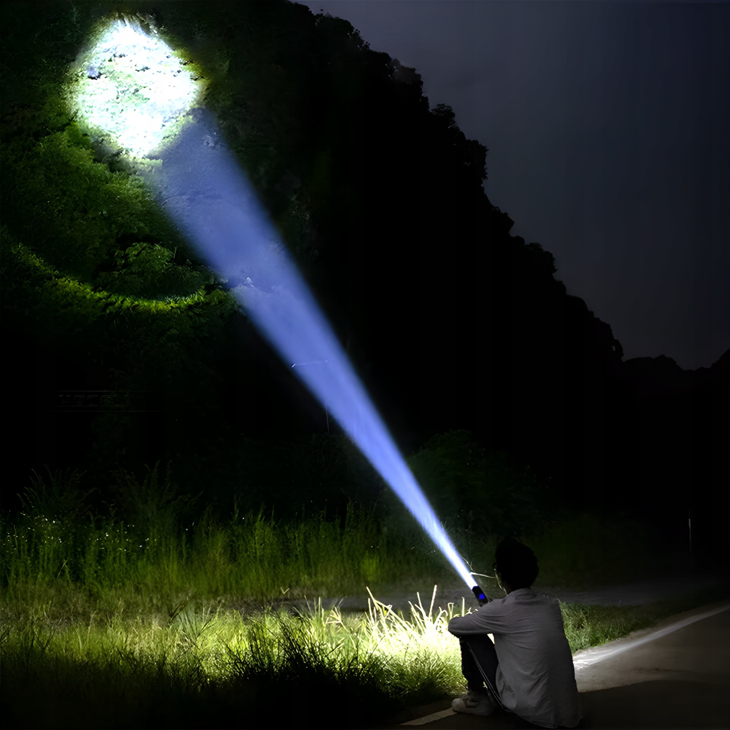 MOCNA LATARKA LED TAKTYCZNA XHP90 ZOOM WOJSKOWA WODOODPORNA AKUMULATOR ETUI Maksymalna siła światła 2000 lm