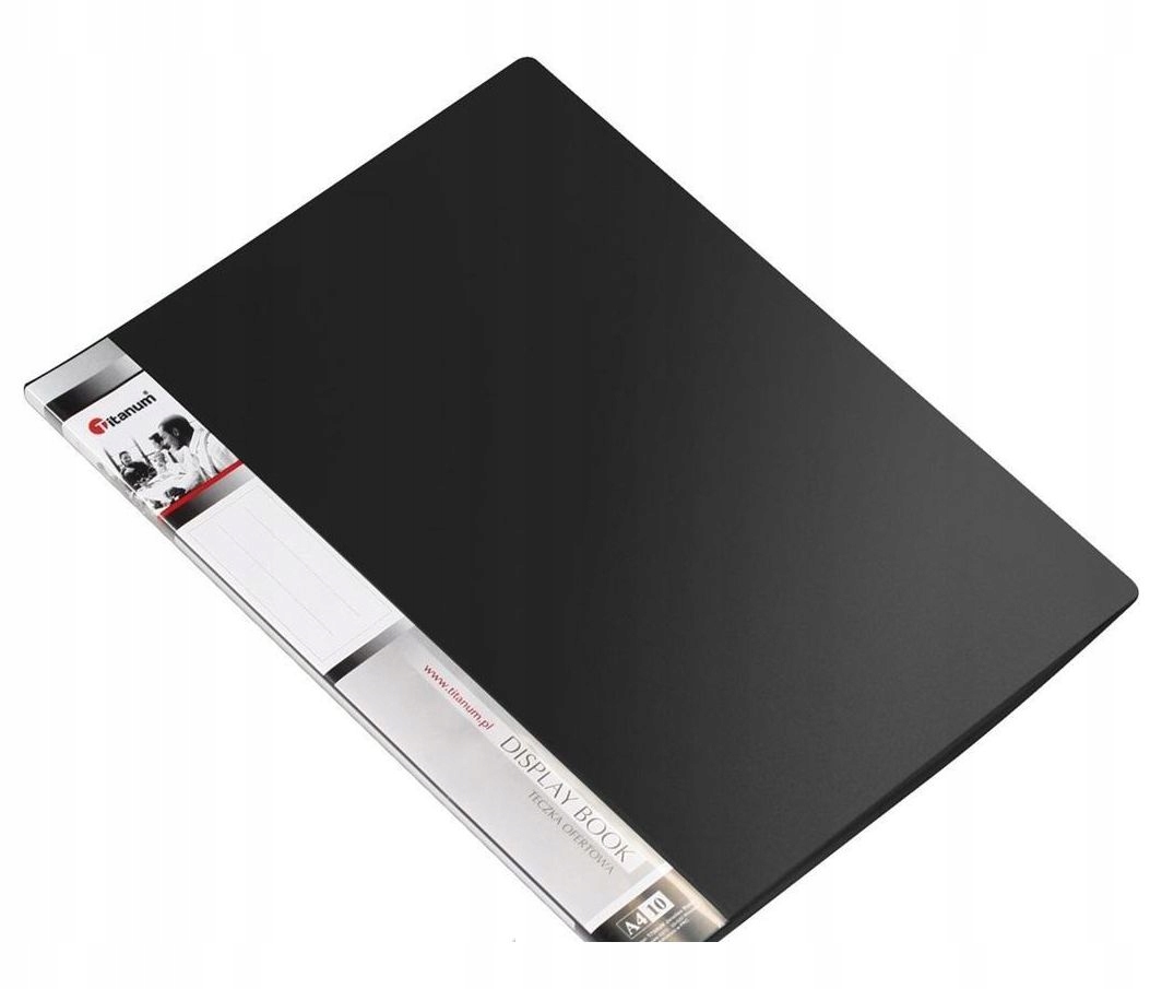 TECZKA OFERTOWA A4 10 KOSZULEK CZARNA