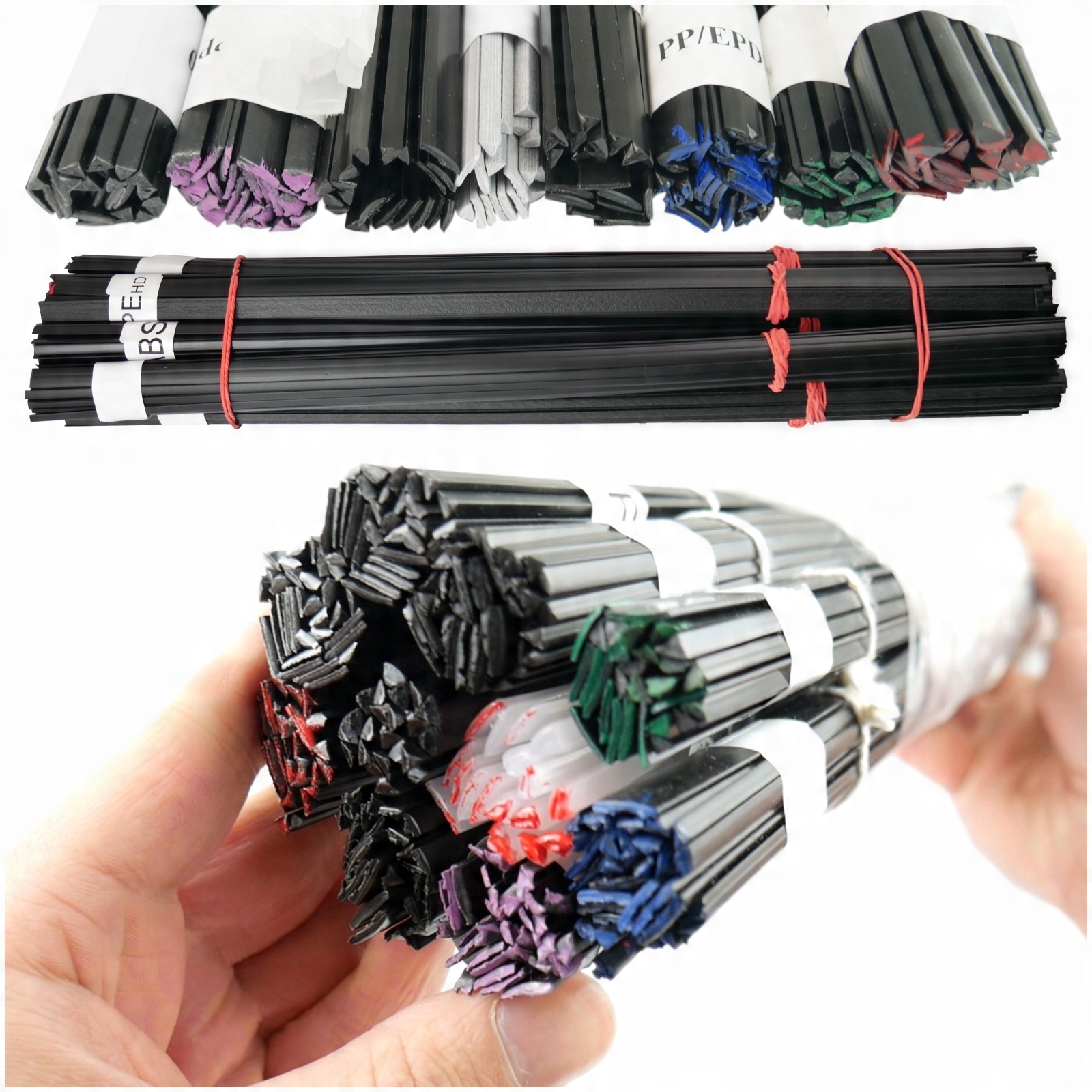 

Komplet spoiw do spawania Tworzywo Plastik 10x100g
