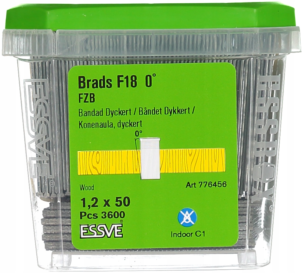 SZTYFTY F18 1,2X50 MM OCYNK /3600/ ESSVE Zasilanie pneumatyczne