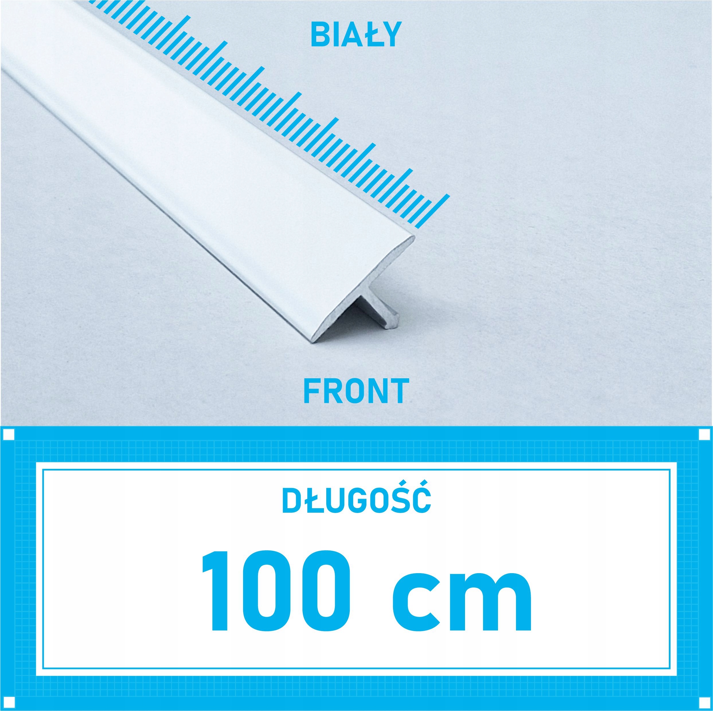 

Listwa łącząca progowa Teownik 20mm Biały Mat 1m