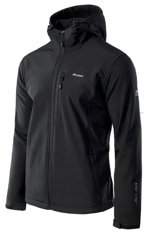 ELBRUS IVER KURTKA MĘSKA SOFTSHELL CZARNY KAPTUR M