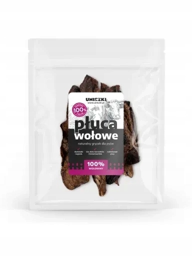 5x Uniszki Hovězí plíce pamlsek kousátko pro psa 200 g