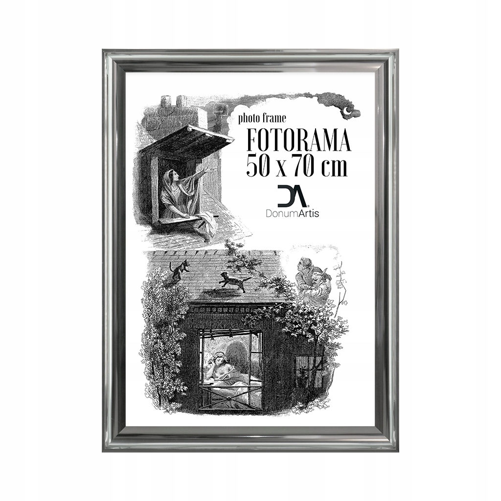 Fotorám Oslo barva nikl 50x70 rám na zeď