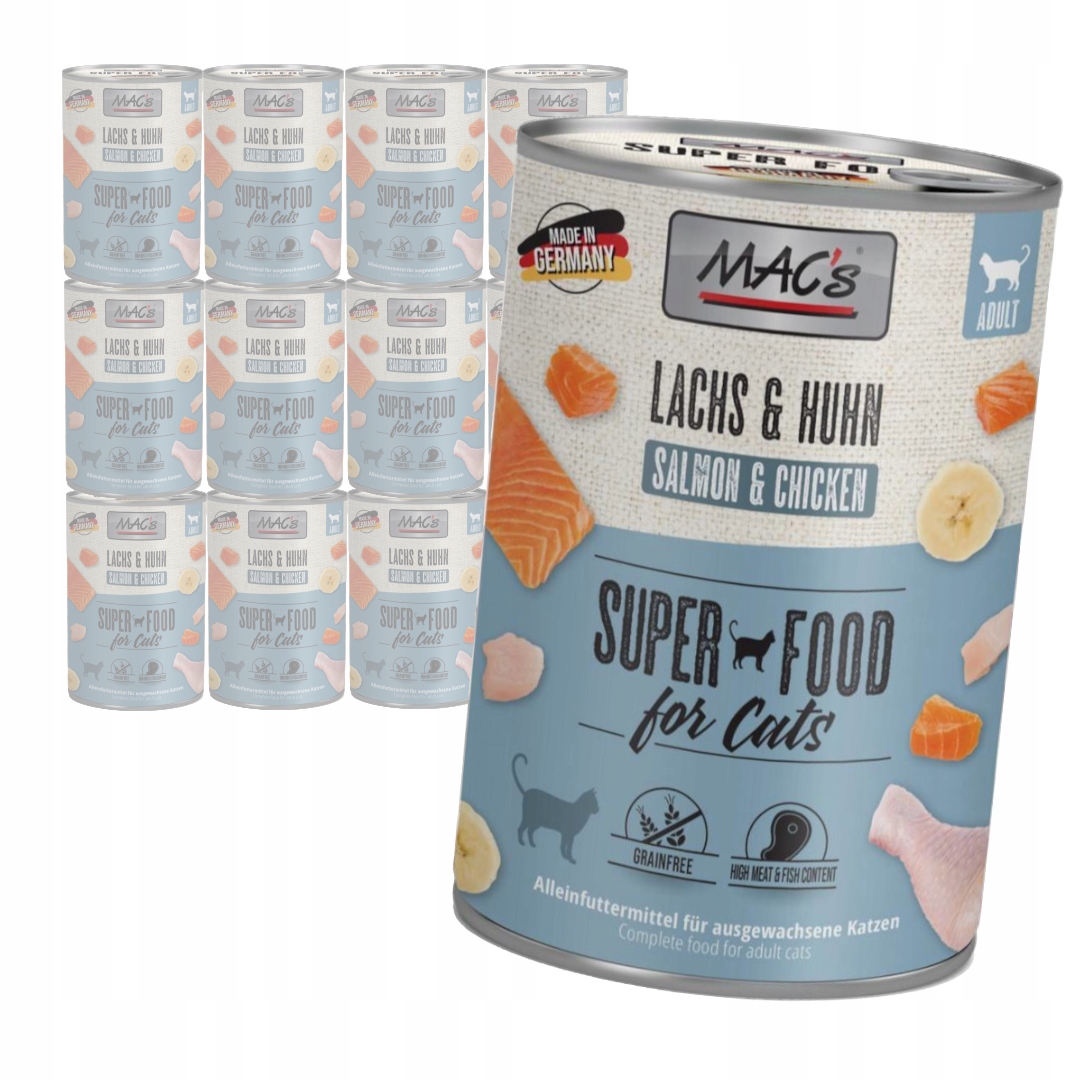 Levně MAC's Cat Mokré Krmivo Pro Kočky 12x400g