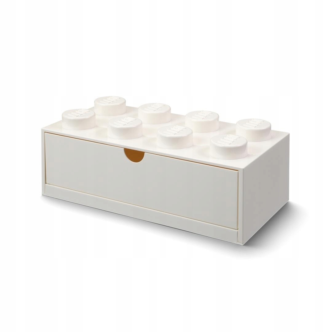 Lego (r) kontejner kostka s zásuvkou osmička bílá