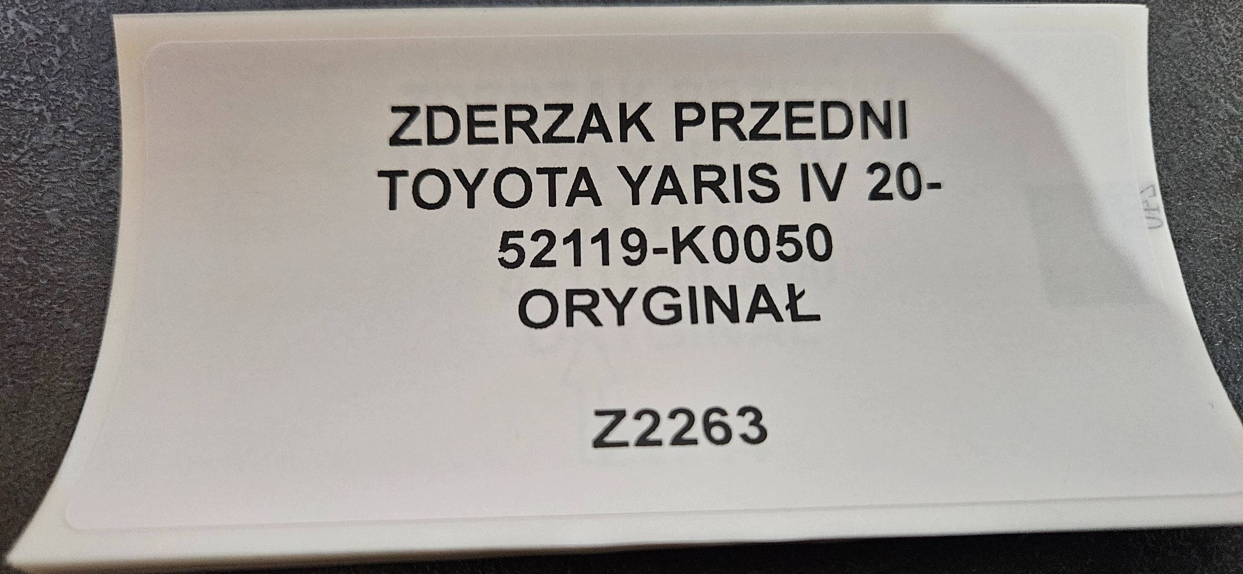 frontstoßstange TOYOTA YARIS IV 20- original 52119-K0050