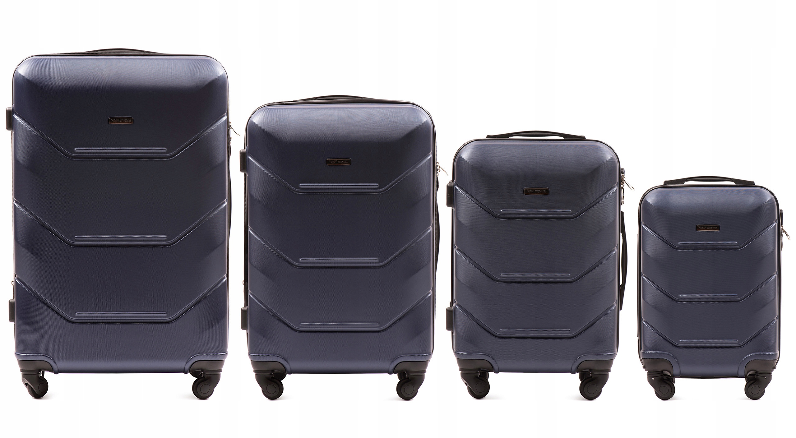 Komplet Zestaw 4 walizek podr. Wings PEACOCK Blue