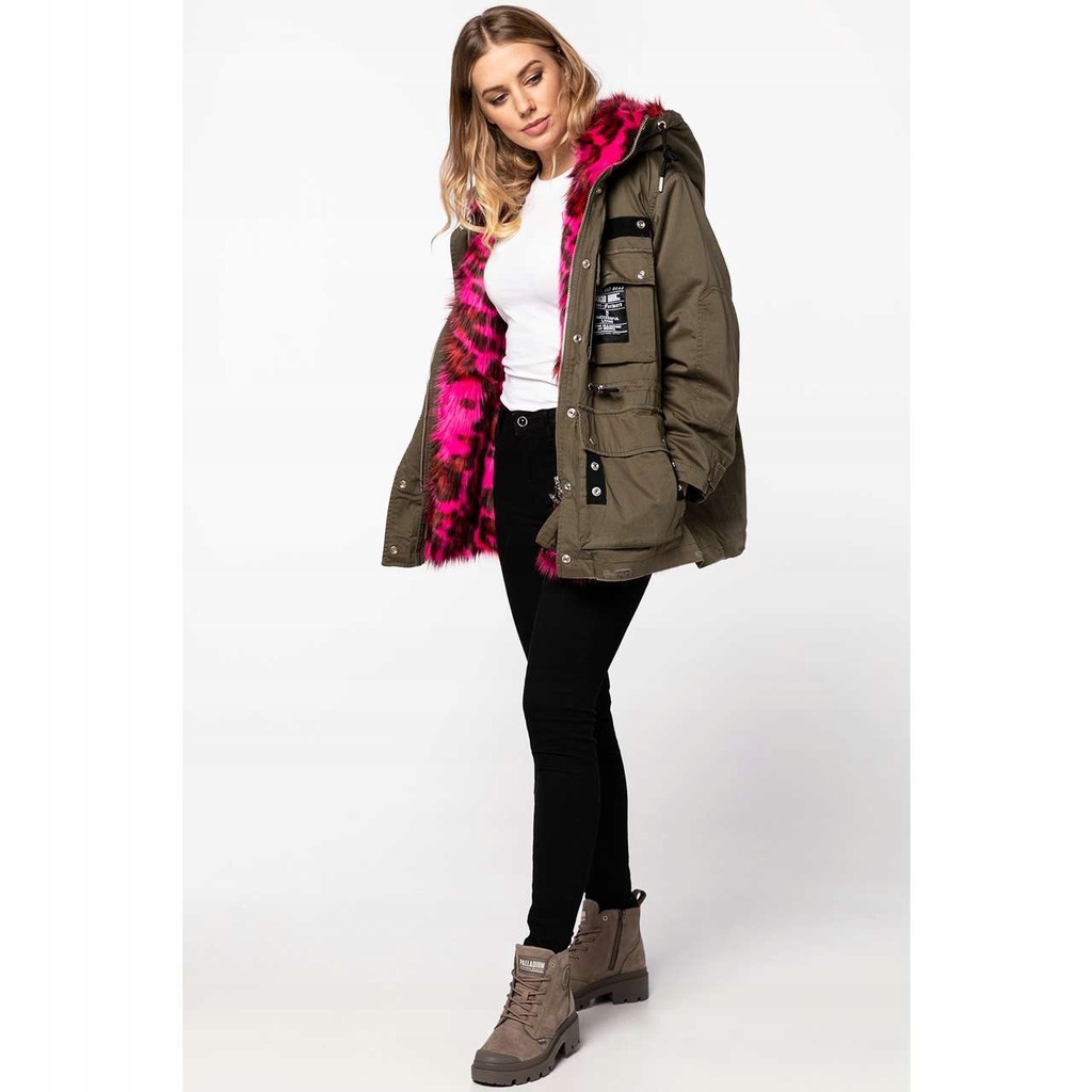 Dámská Zimní Diesel Bunda S Kožešinou G-uribe Giacca DG-730JAZG-51F-S