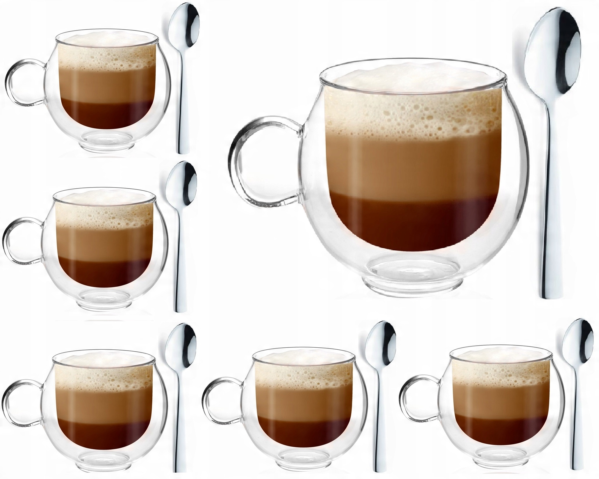 

Vialli 6 Szklanki Termiczne Amo Kawy Latte 220 ML
