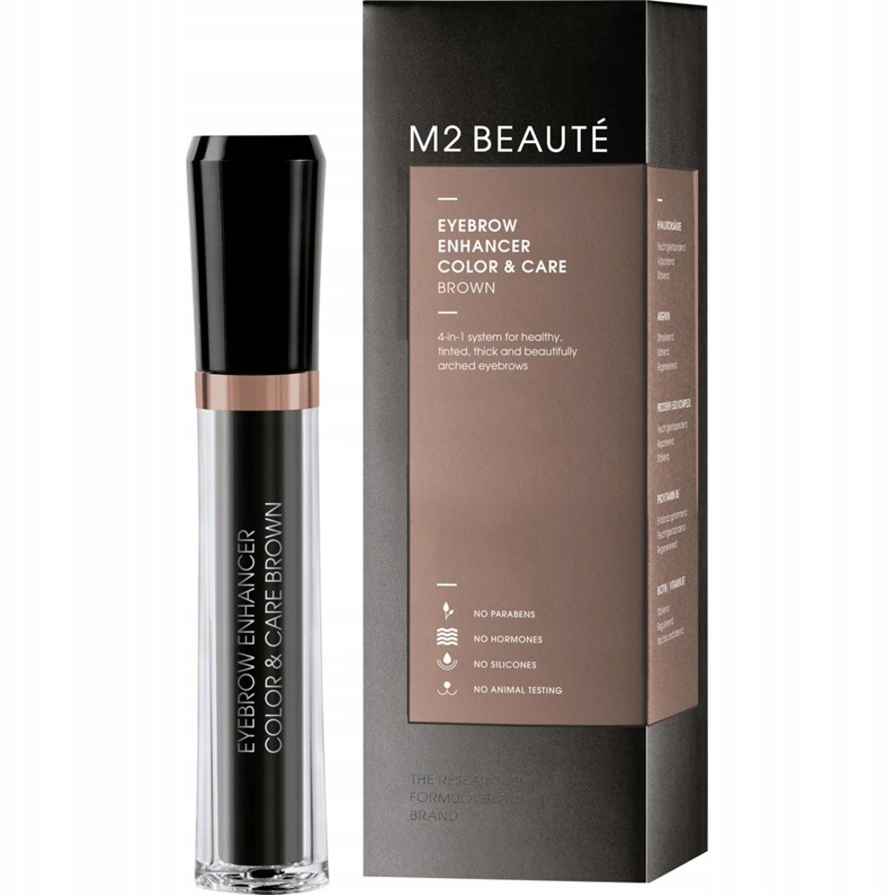M2 Beaute Eyebrow Enhancer Color & Care gel na obočí Brown 6 ml