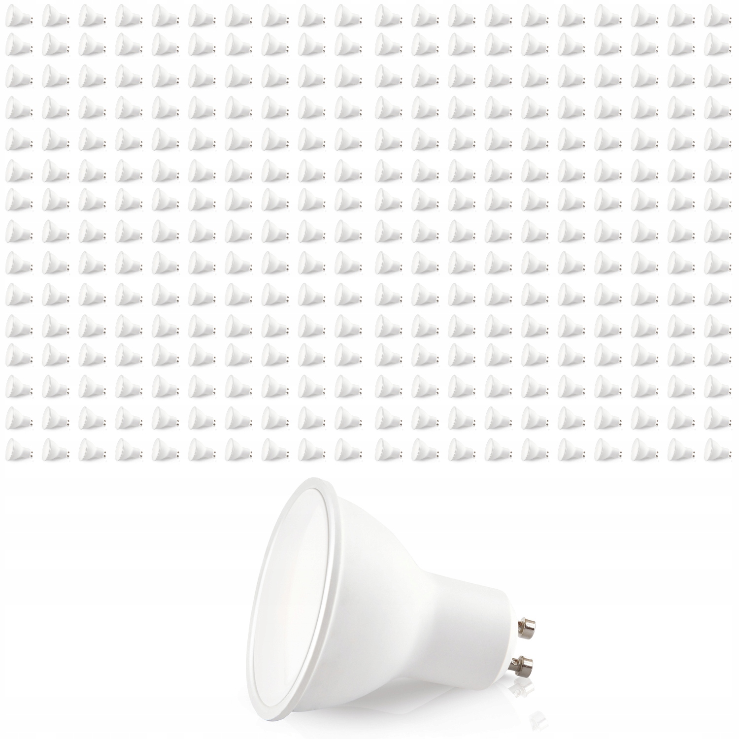 Sada 300 Kusov Led žiarovka GU10 5W farba Studená biela Led Light System