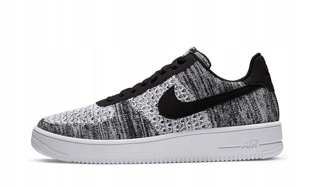 Nike Air Force 1 Flyknit 2.0 Černá Pure Platinum 40,5 Eu 7,5US 25,5 CM