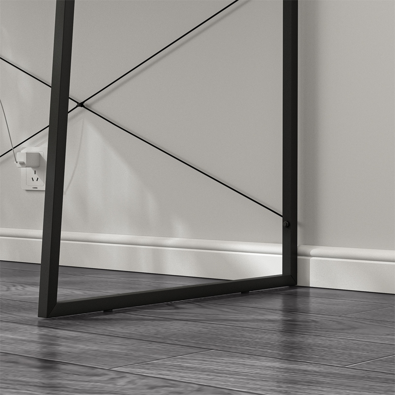 BIURKO KOMPUTEROWE NOWOCZESNE INDUSTRIALNE VINTAGE LOFT STOLIK CZARNE 100CM Głębokość mebla 55 cm