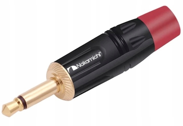 WTYK MINI JACK 3,5MM 2 POLA MONO NAKAMICHI HQ OFC CZERWONY 6mm
