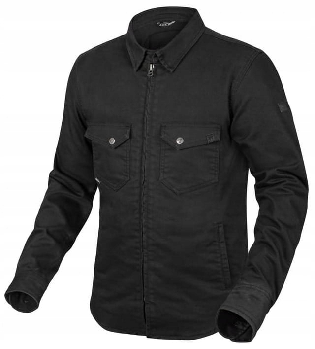 Seca Outcast Čierna Pánska Textilná Motocyklová Košeľa Čierna Mesto