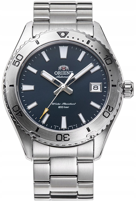 Nové Originální Pánské Hodinky Orient Mako RA-AC0Q02L30B Automat tmavě modré