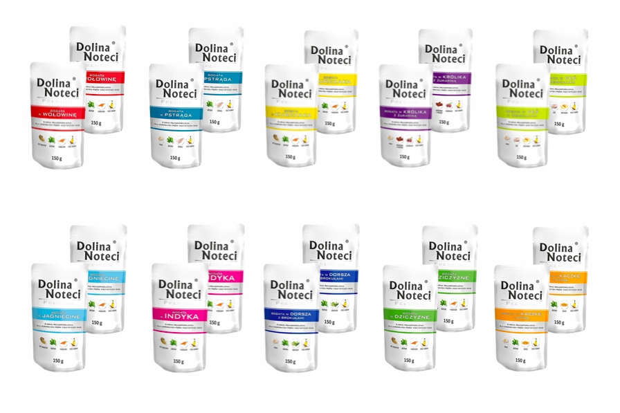 Levně Dolina Noteci Premium Krmivo mokré pro psa mix chutí 20 x 150 g bez obilovin