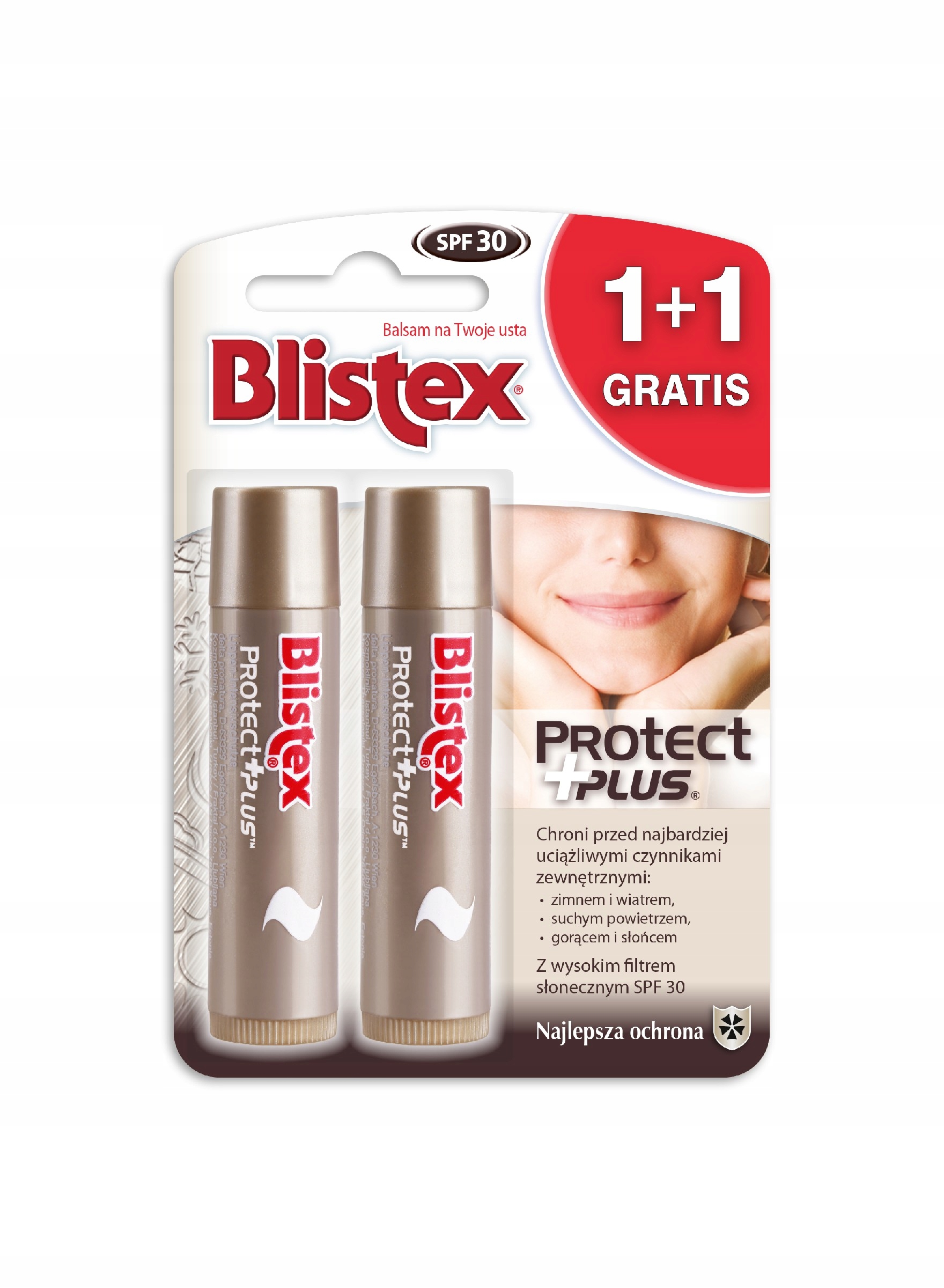 

Blistex Balsam ochronny do ust Protect Plus 1+1
