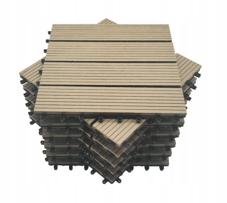 Terasové desky z kompozitu Wpc hnědé barvy