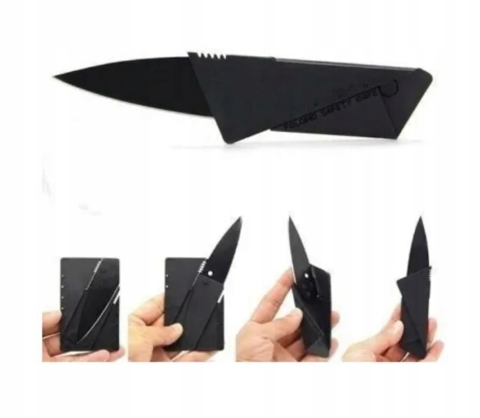 NÓŻ KIESZONKOWY składany - jak karta kredytowa Model Wolf051