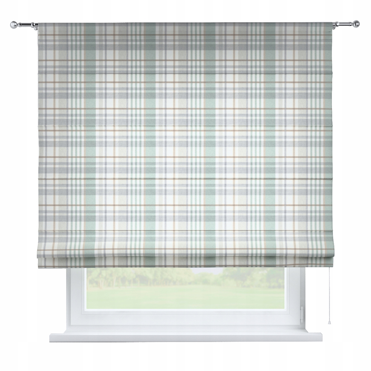 Hotová římská roleta Torino 80 x 170 cm zelená