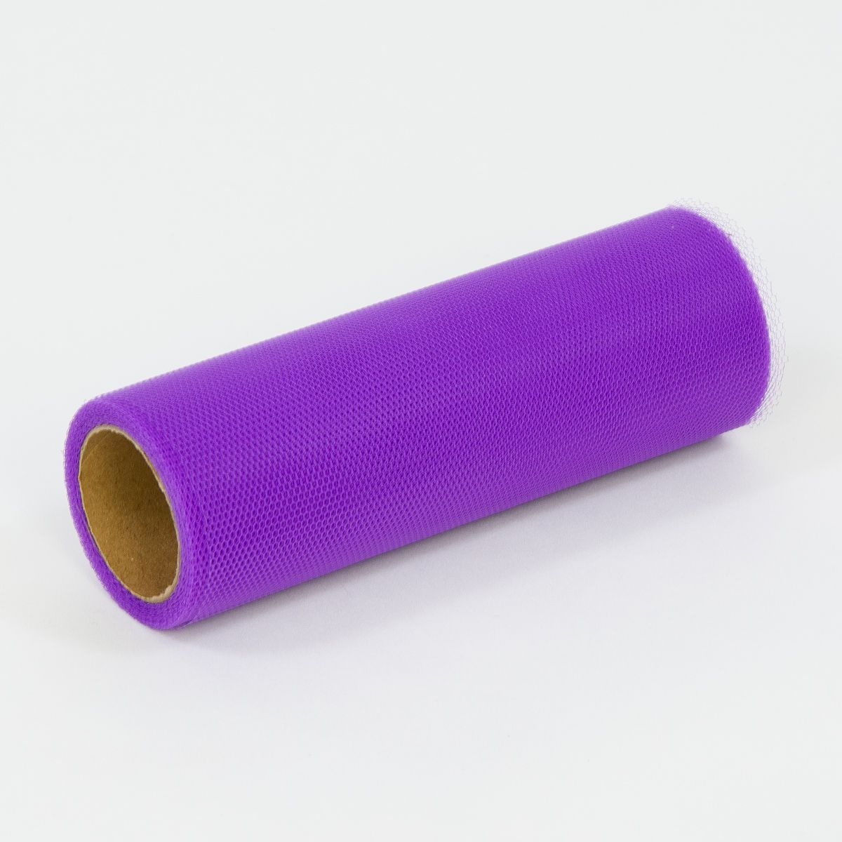 

c.fiolet tiul dekoracyjny w rolce pompony 15cm 9m