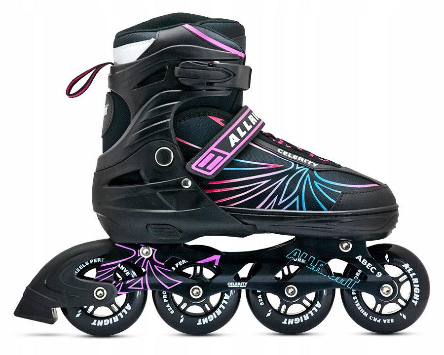 Rolki Regulowane Rozmiar 39-42 Rekreacyjne Duże Kółka 84mm Kauczukowe