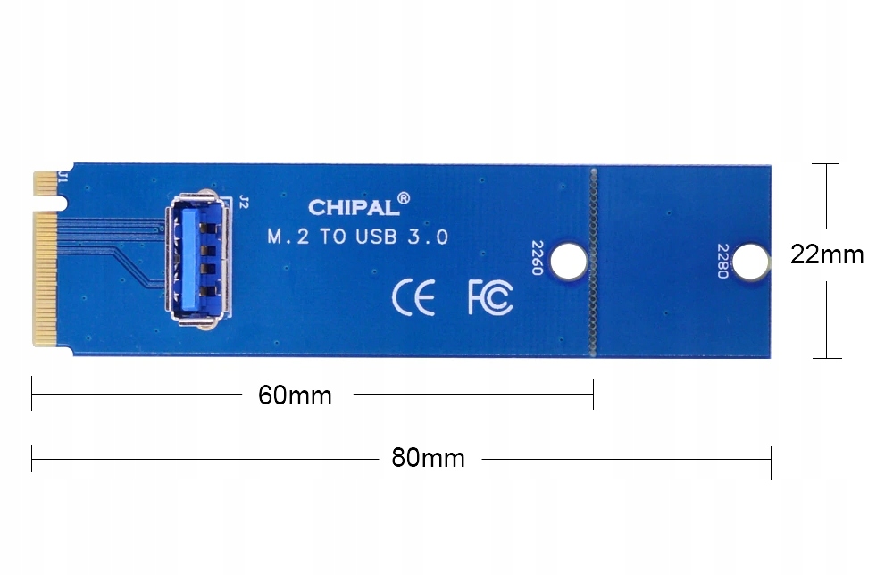 Adapter NGFF M.2 do USB 3.0 PCI-E Riser Zastosowanie inne