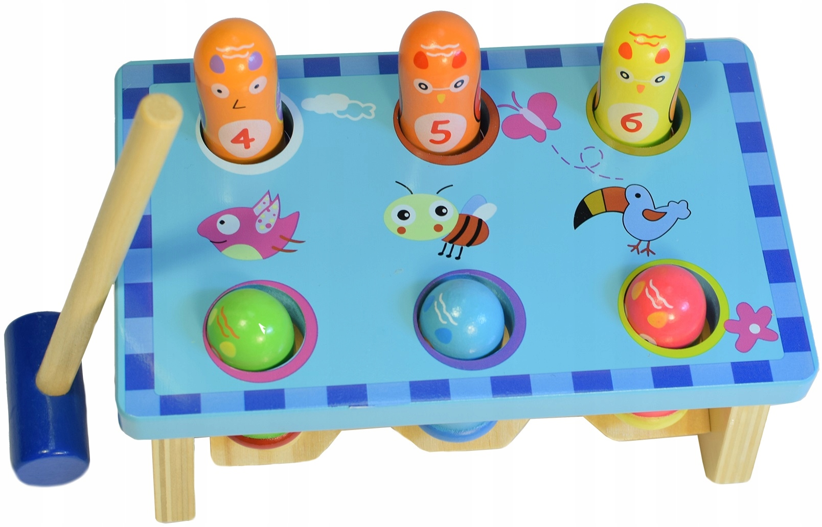 DREWNIANA WBIJANKA PRZEBIJANKA WBIJAK PTASZKI Marka Small Foot