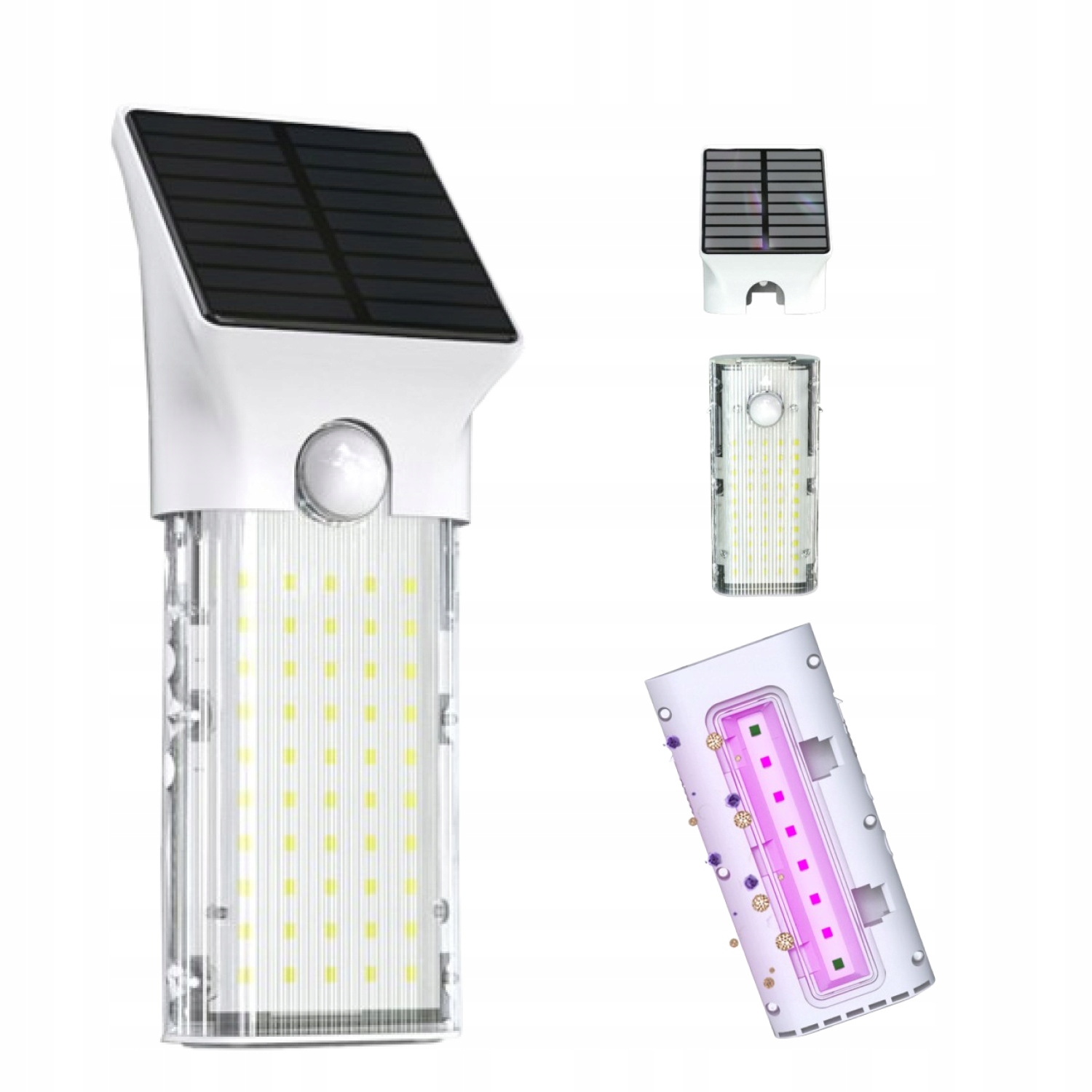 Solárna Lampa Bakteriocídna Uv 3v1 Led x20 Senzor IP65 SWL-15