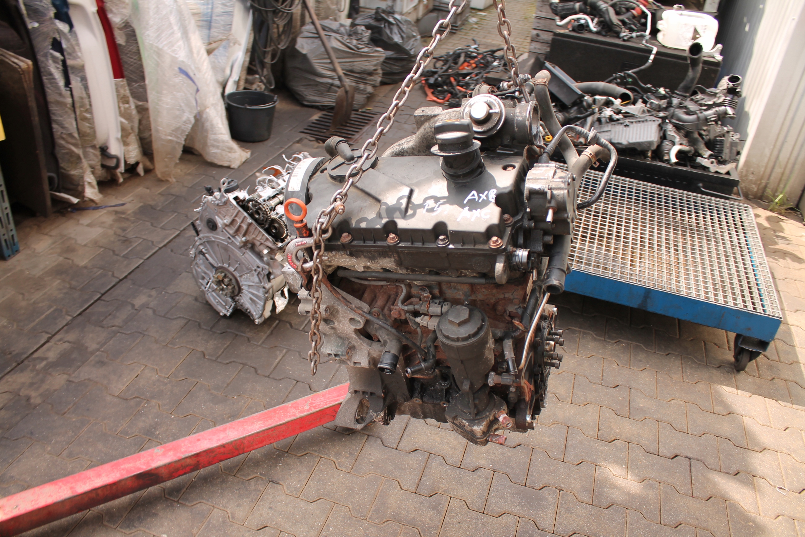 engine complete VW T5 AXB AXC 1,9 TDI 190 TYSKM