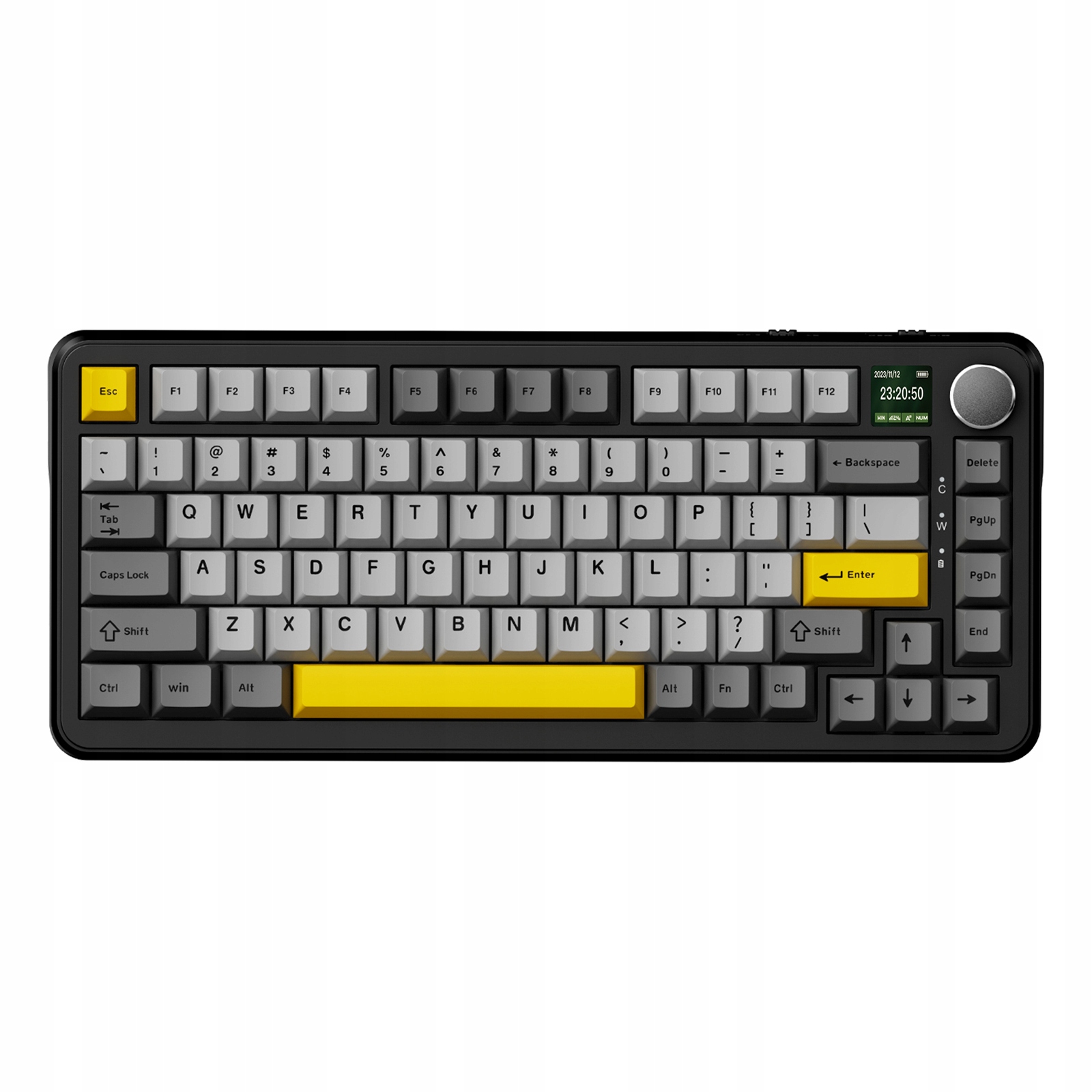 Mechanická klávesnica AK820 Max Black Grey Yellow