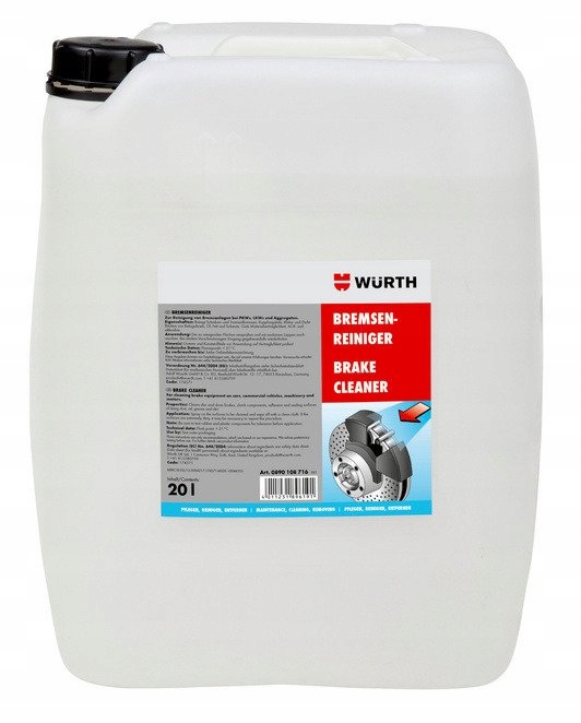 WURTH ZMYWACZ UNIWERSALNY DO HAMULCOW 20L