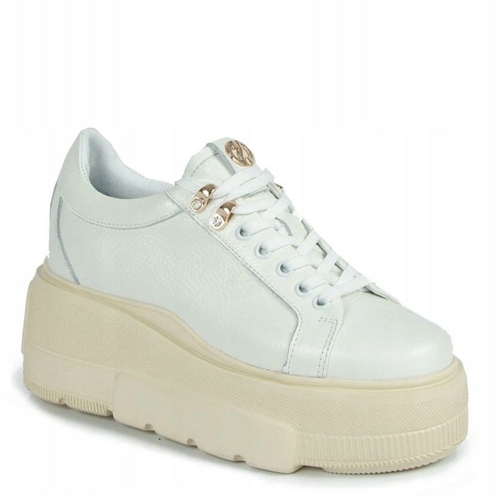 Sneakersy Carinii B9302/N-I81 Białe Skóra 40