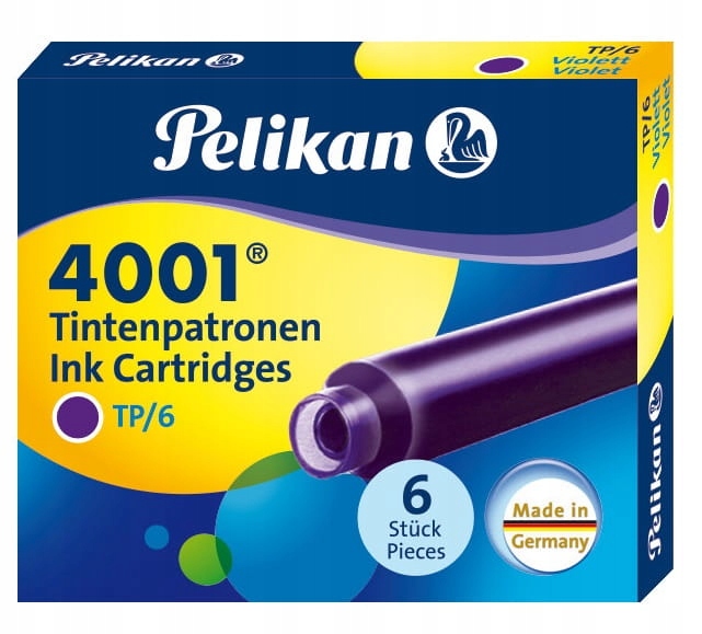 

Naboje do piór Pelikan krótkie fioletowe /6 szt.