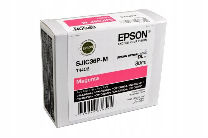 Originálny atrament Magenta Epson SJIC36PM, SJI-C36PM, SJIC-36PM (T44C3,