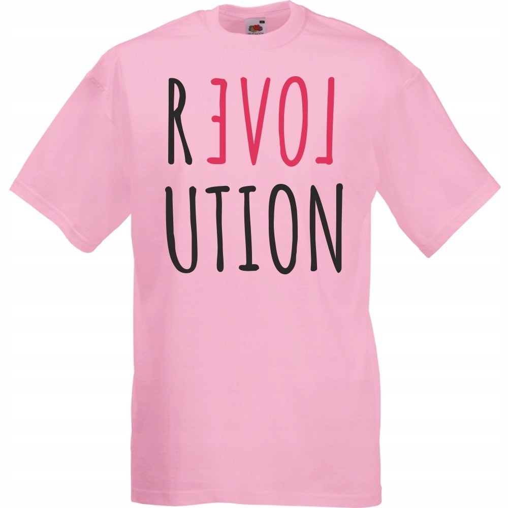 

Koszulka rewolucja revolution love XL różowa