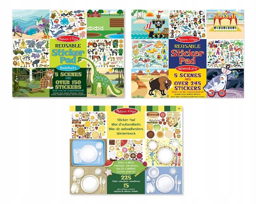 

Zabawki dla dzieci Naklejki Zestaw MelissaandDoug