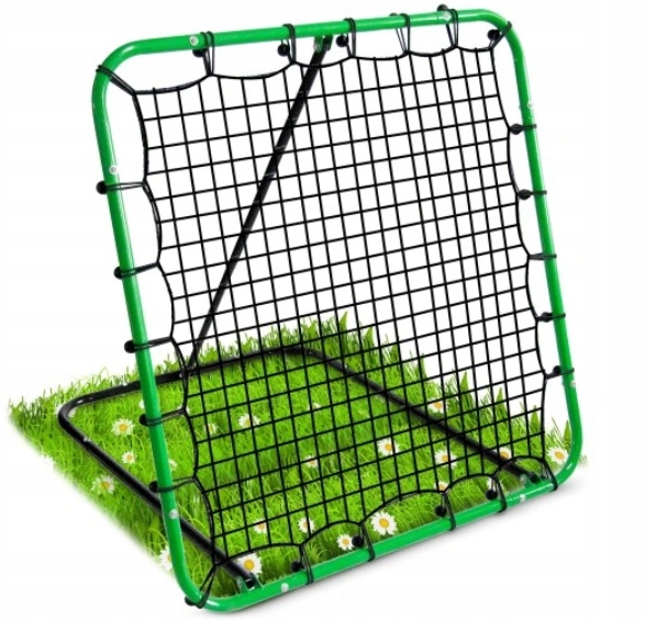 REBOUNDER SIATKA BRAMKA RAMA TRENINGOWA 100x100 STALOWE SŁUPKI + ŚLEDZIE