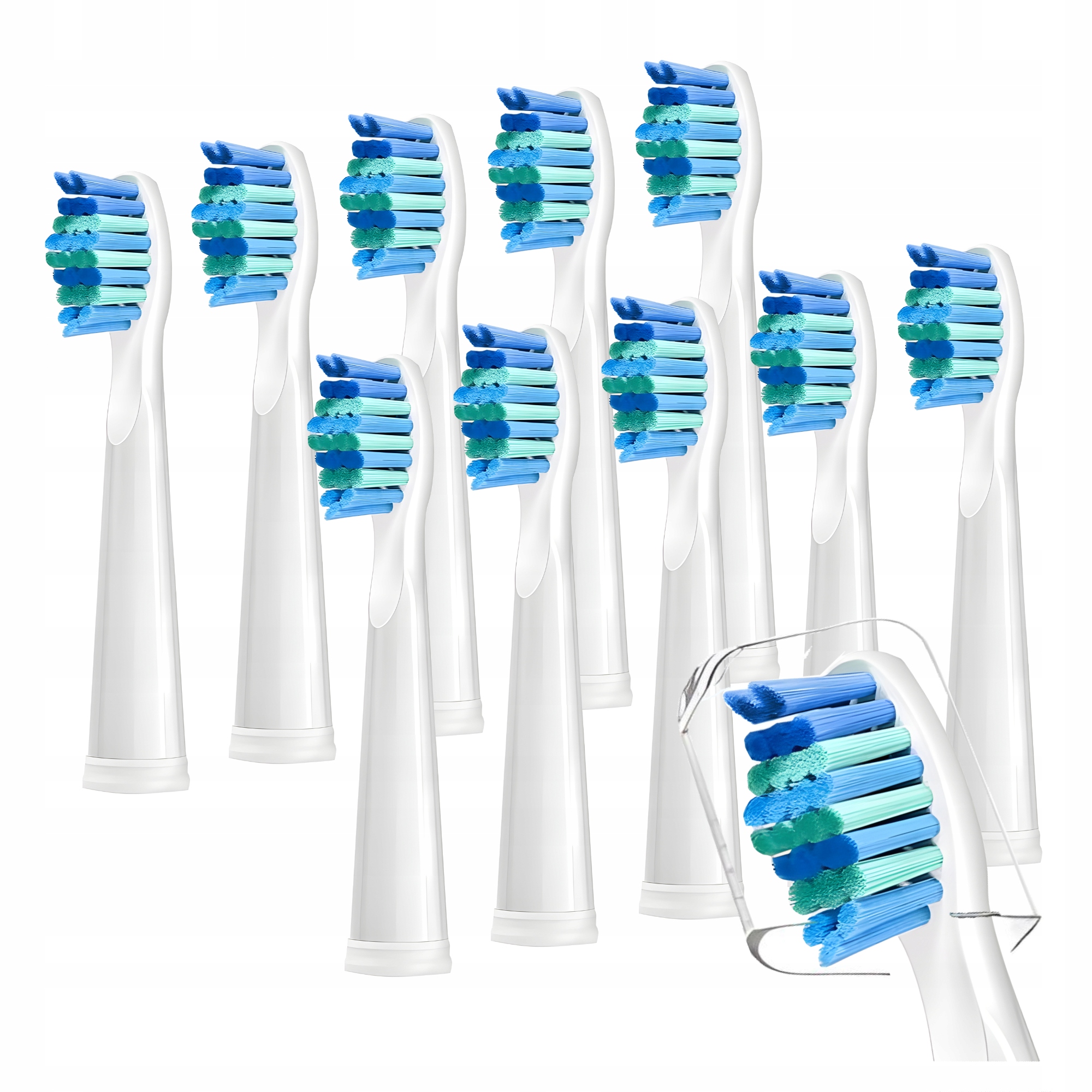 5x Końcówki Wymienne Do Szczoteczki Sonicznej Seago Fairywill Białe Steryl