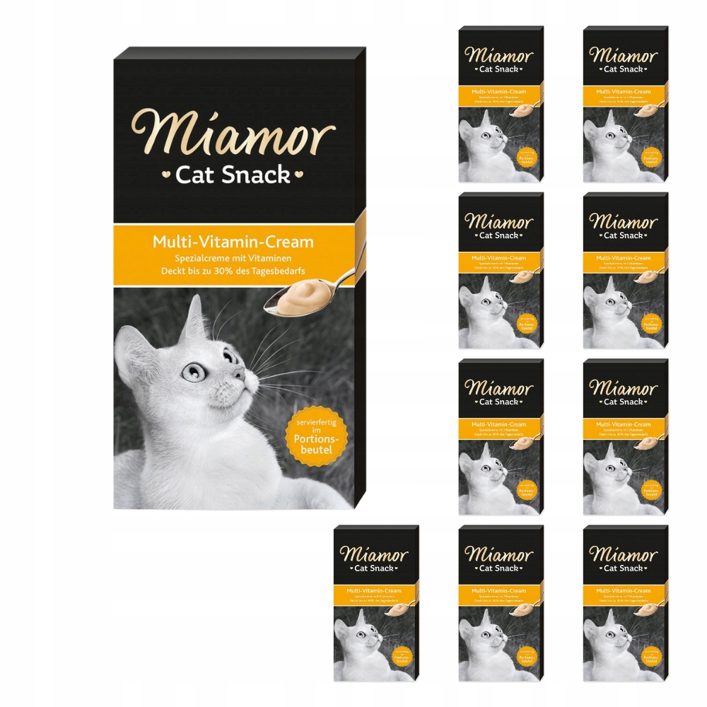 Set Miamor Cat Multivitmin Cream 10 x 90 g (60 x 15 g) podporuje imunitu