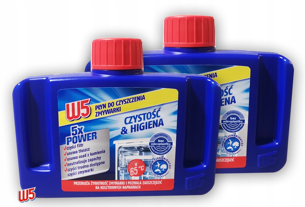 

Płyn Do Czyszczenia Zmywarki W5 2x250ml
