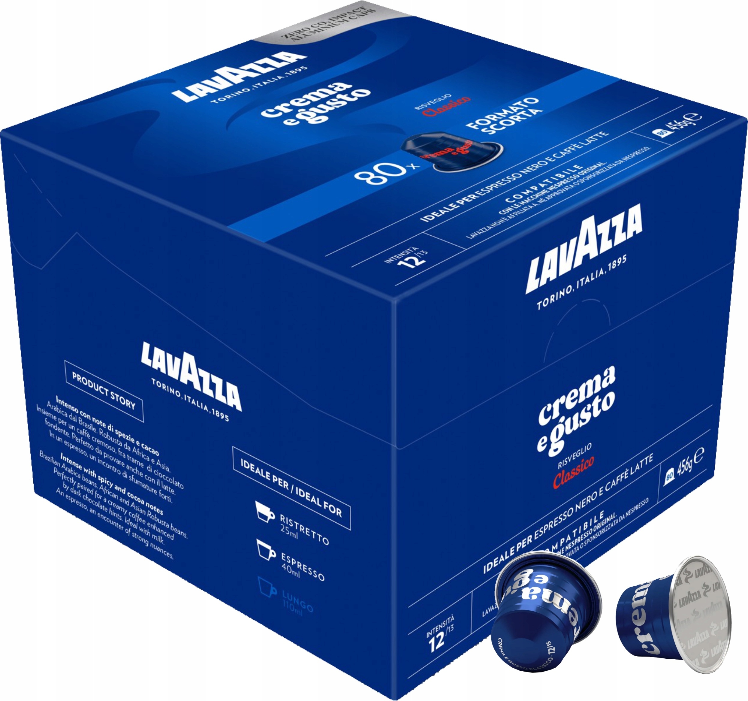 Levně Kapsle Nespresso Lavazza Crema Gusto Classico 80