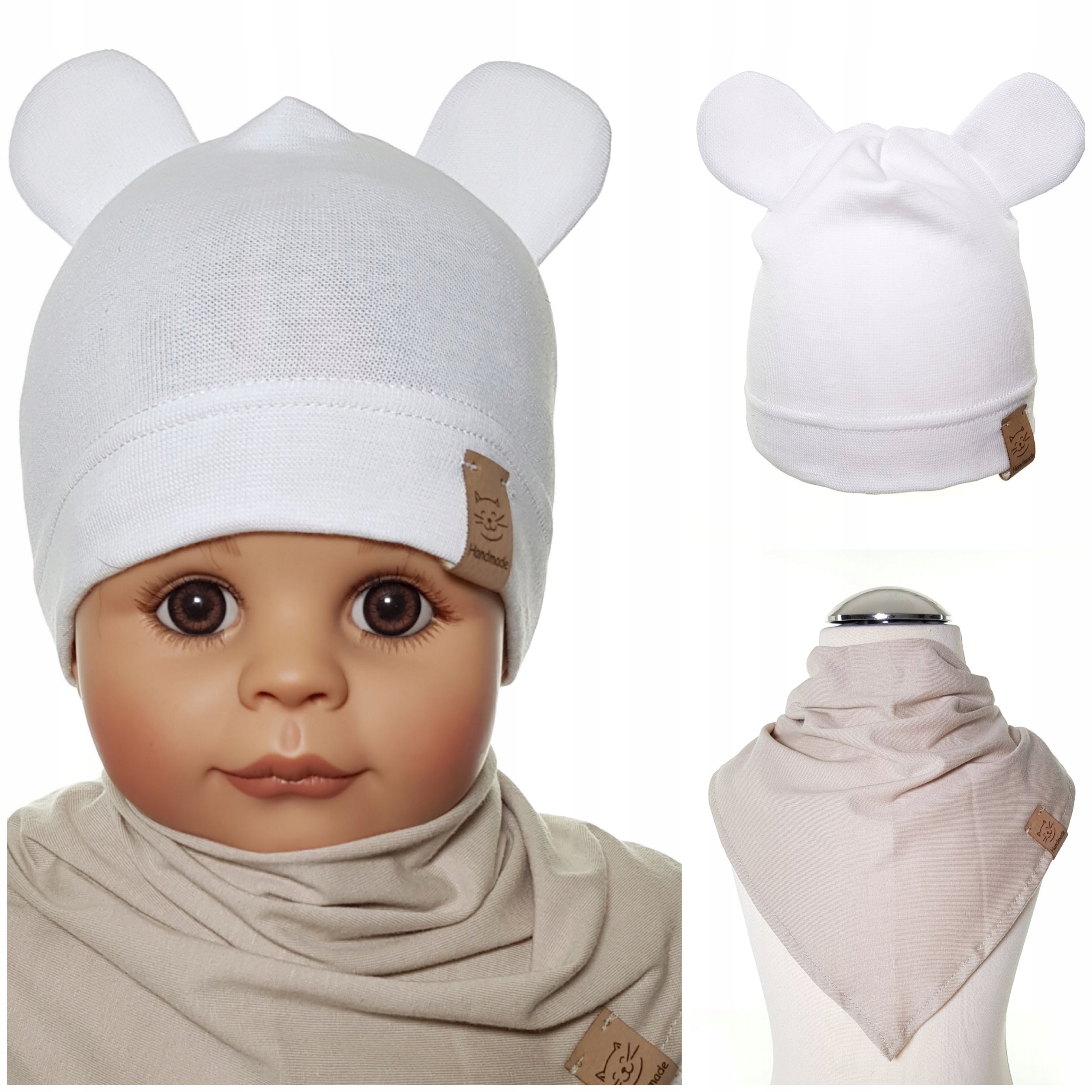 KPL DLA CHŁOPCA CZAPKA MYSZKA MIKI +CHUSTA 3M-9LAT