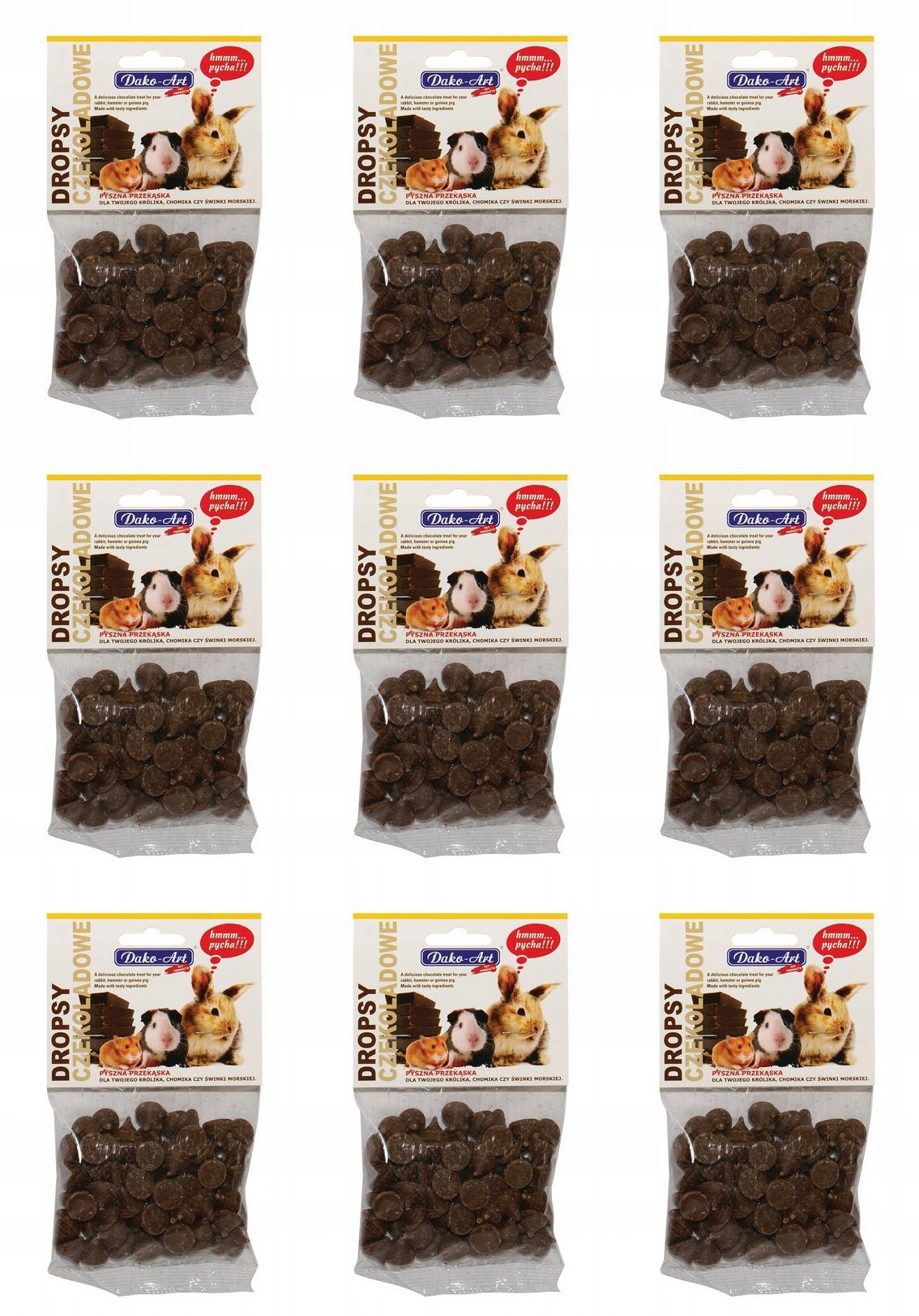 Levně Dako-art Čokoládové Čočky pamlsek pro hlodavce 9x75 g